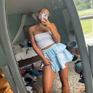 LSF Blue tie dye skirt